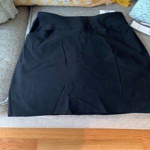 Charter club black skort  with black nylon shorts underneath Size Petite